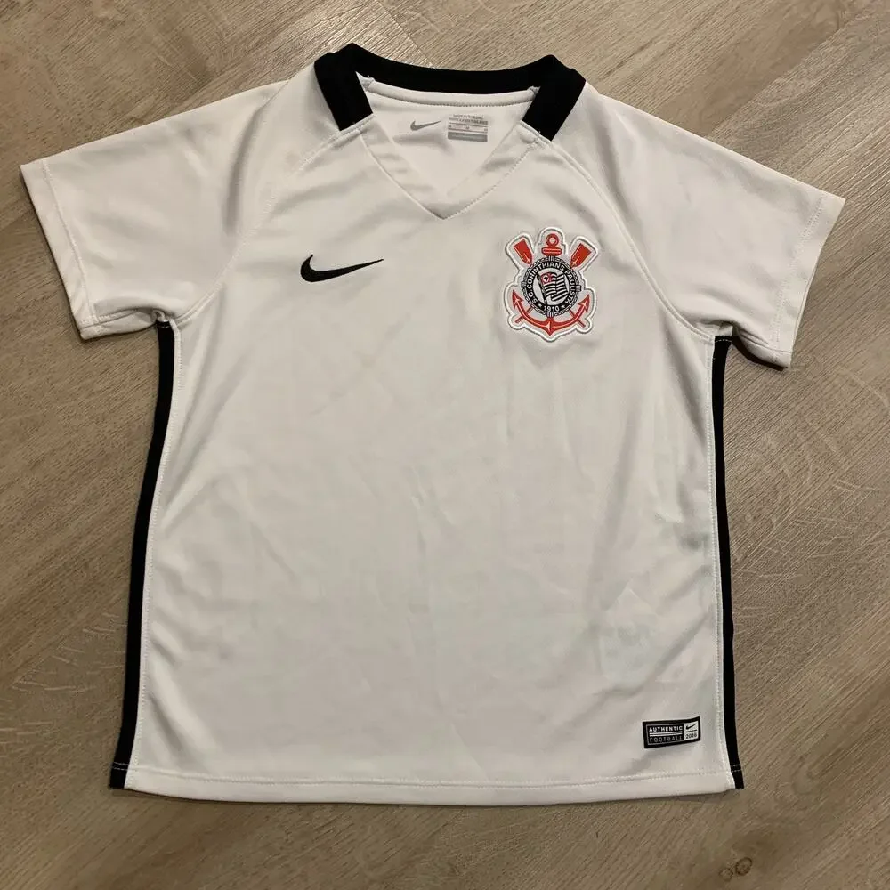 Nike SC Corinthians Paulista Kids Boys Child's Medium M (5/6) White 2016 Soccer